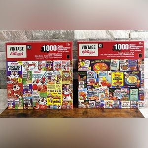 Vintage Kelloggs Puzzle Bundle /Rice Krispies/ Frosted Flakes